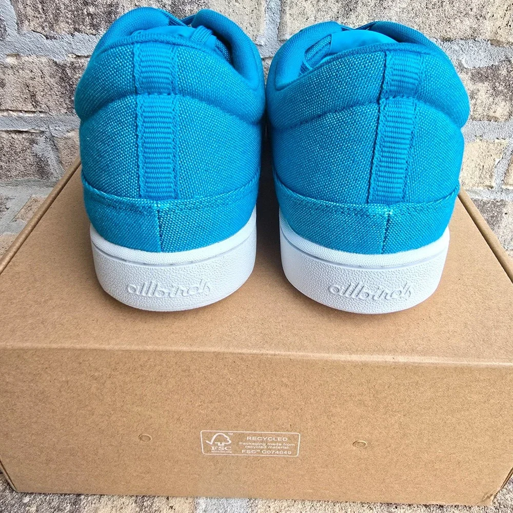 Allbirds Canvas Pacer Mens 11 Thrive Teal Clarity Blue Sneakers AB008CM110 NEW